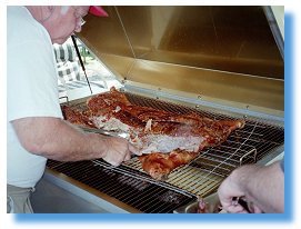 Grilling meat