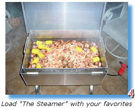 Prepare a lowcountry boil in your Steamer
